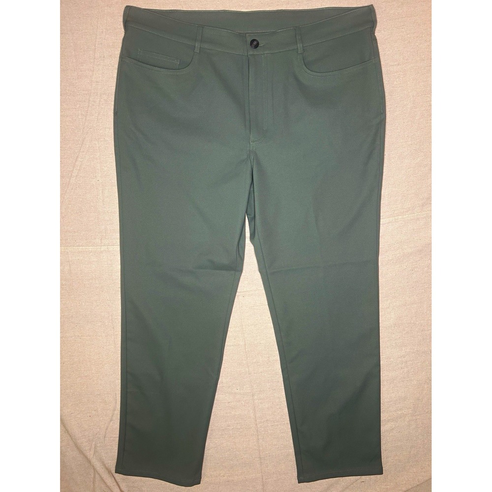 Callaway Men's Golf Pants Green Regular Fit Flat Front Tapered 40x30 0014